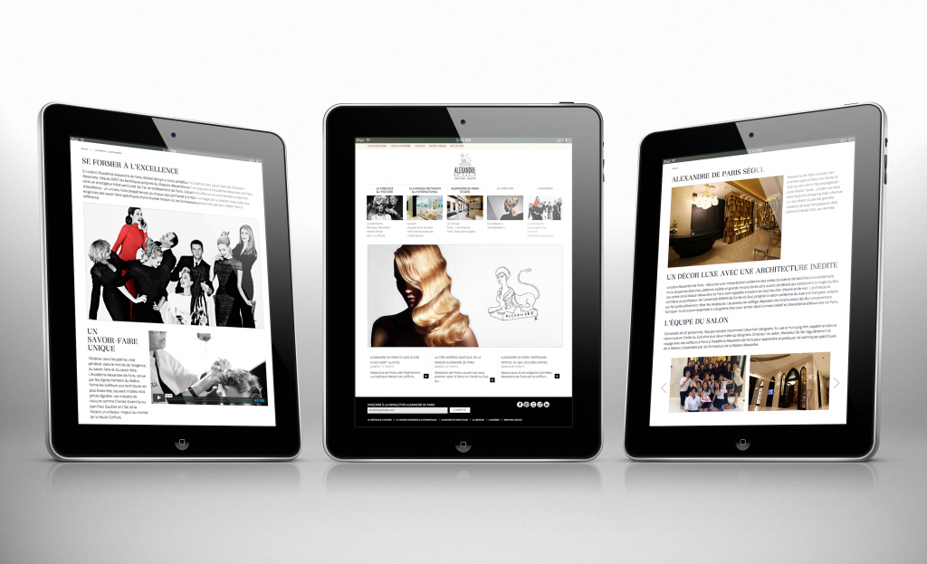 alexandre de paris nouveau site web