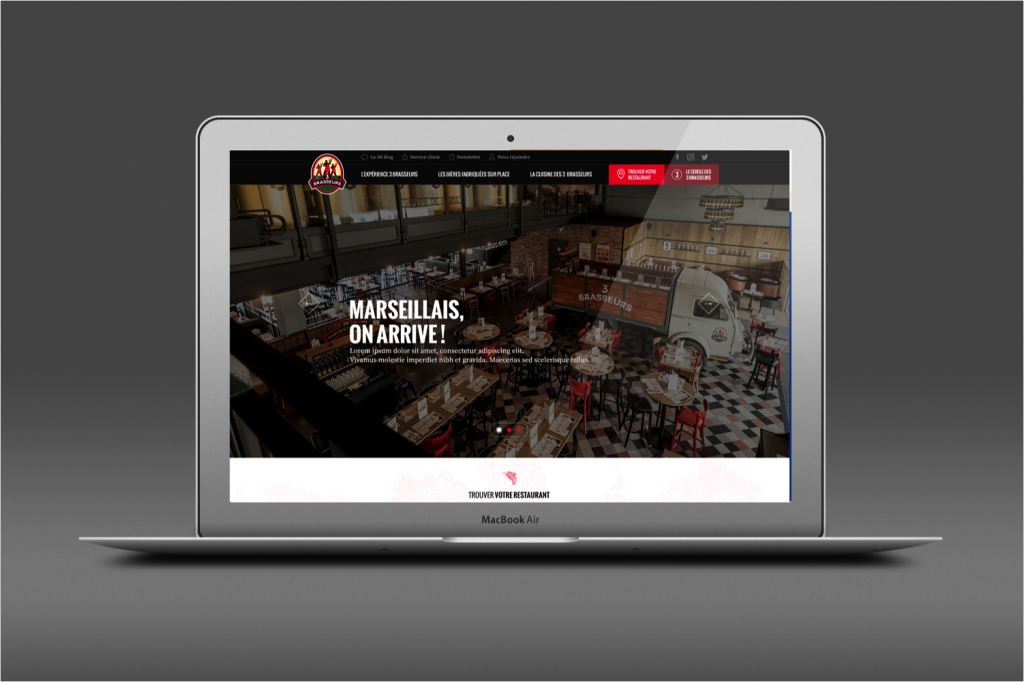 nouveau site web restauration